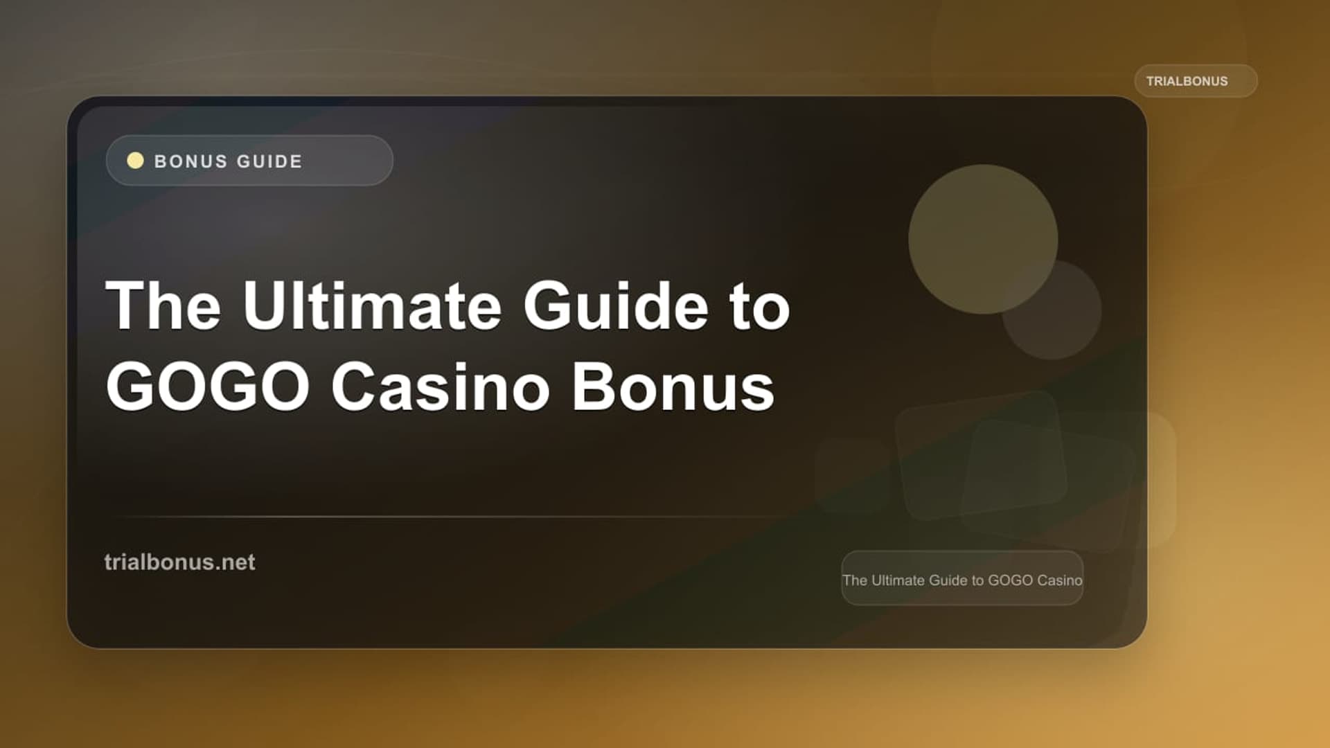 GOGO Casino Bonus Guide