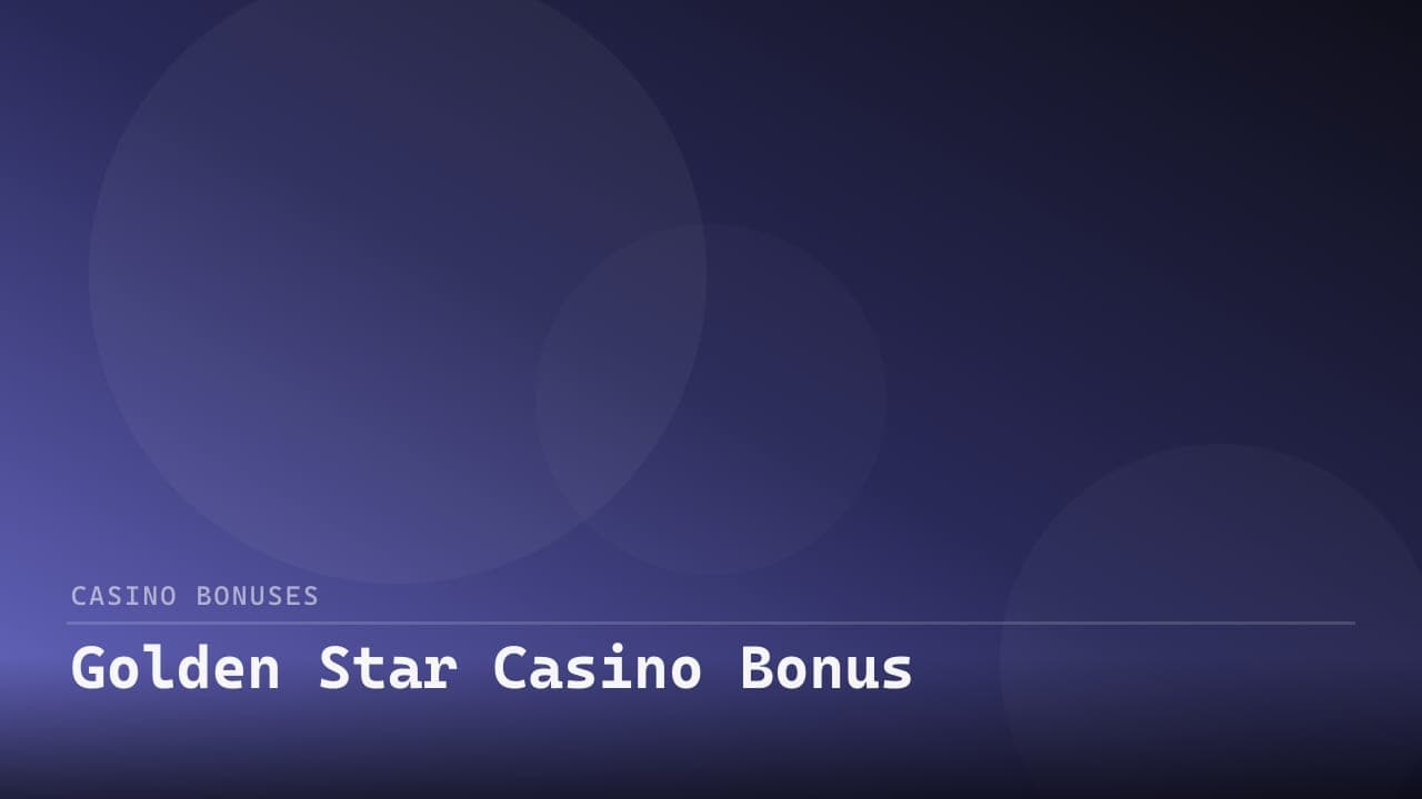 Golden Star Casino Bonus