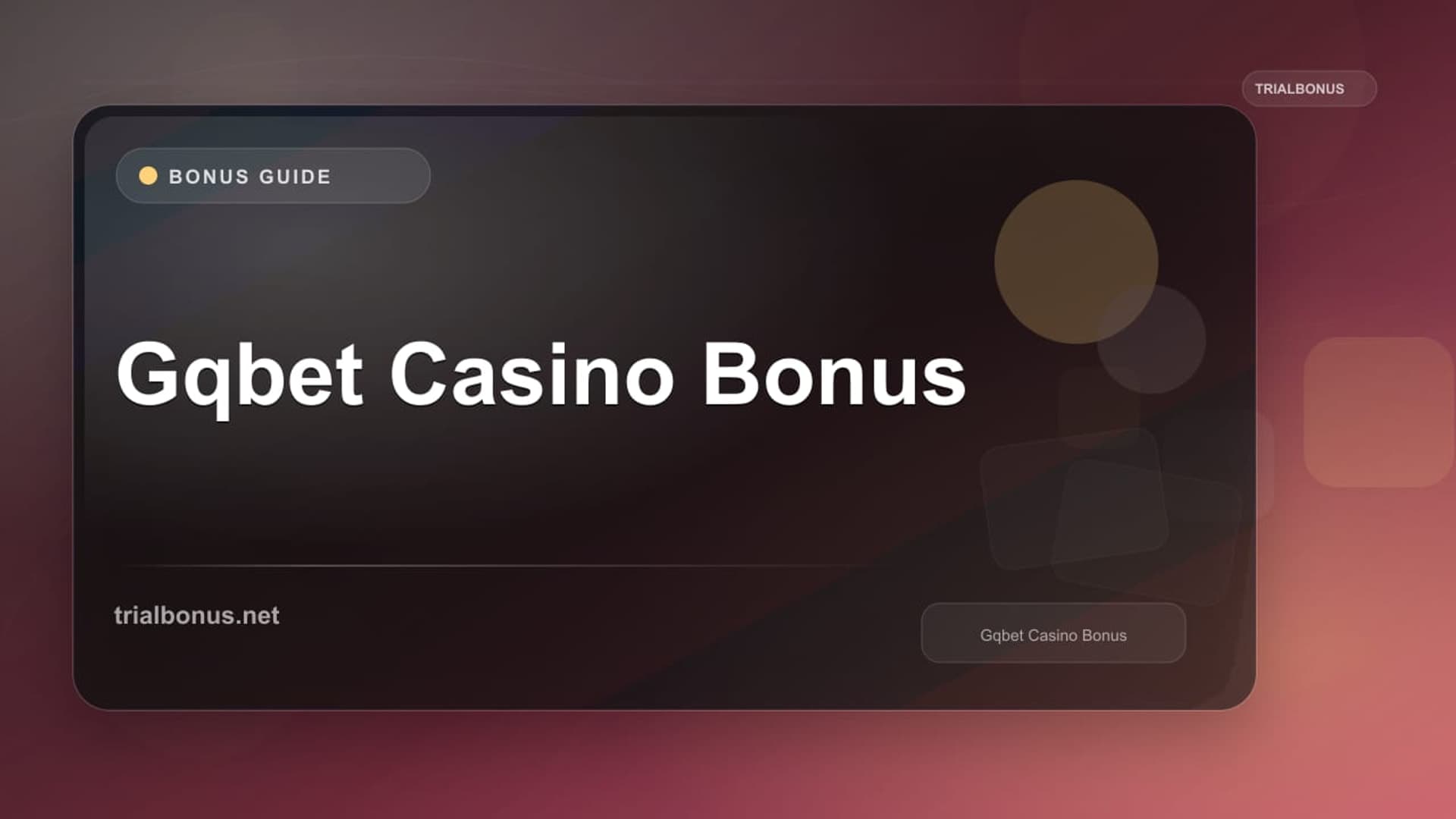 Gqbet Casino Bonus