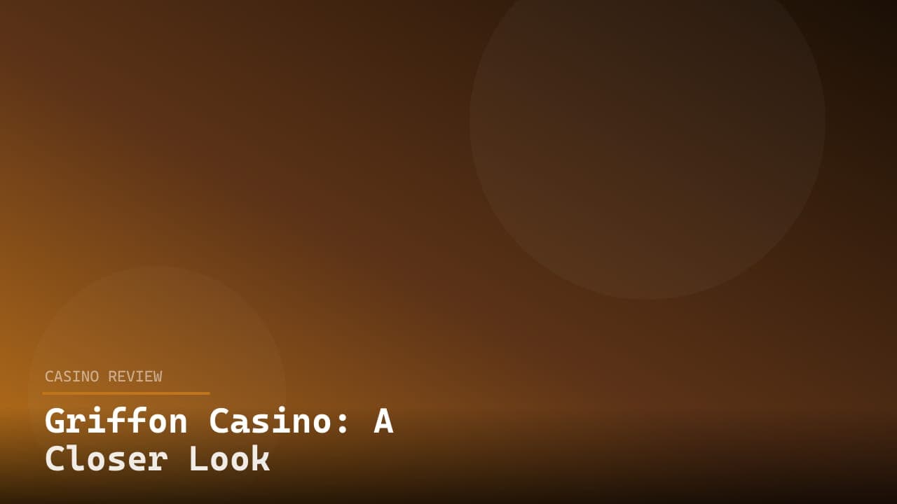 Griffon Casino: A Closer Look
