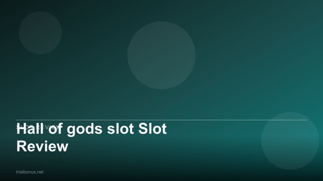 Hall of gods slot Slot Review