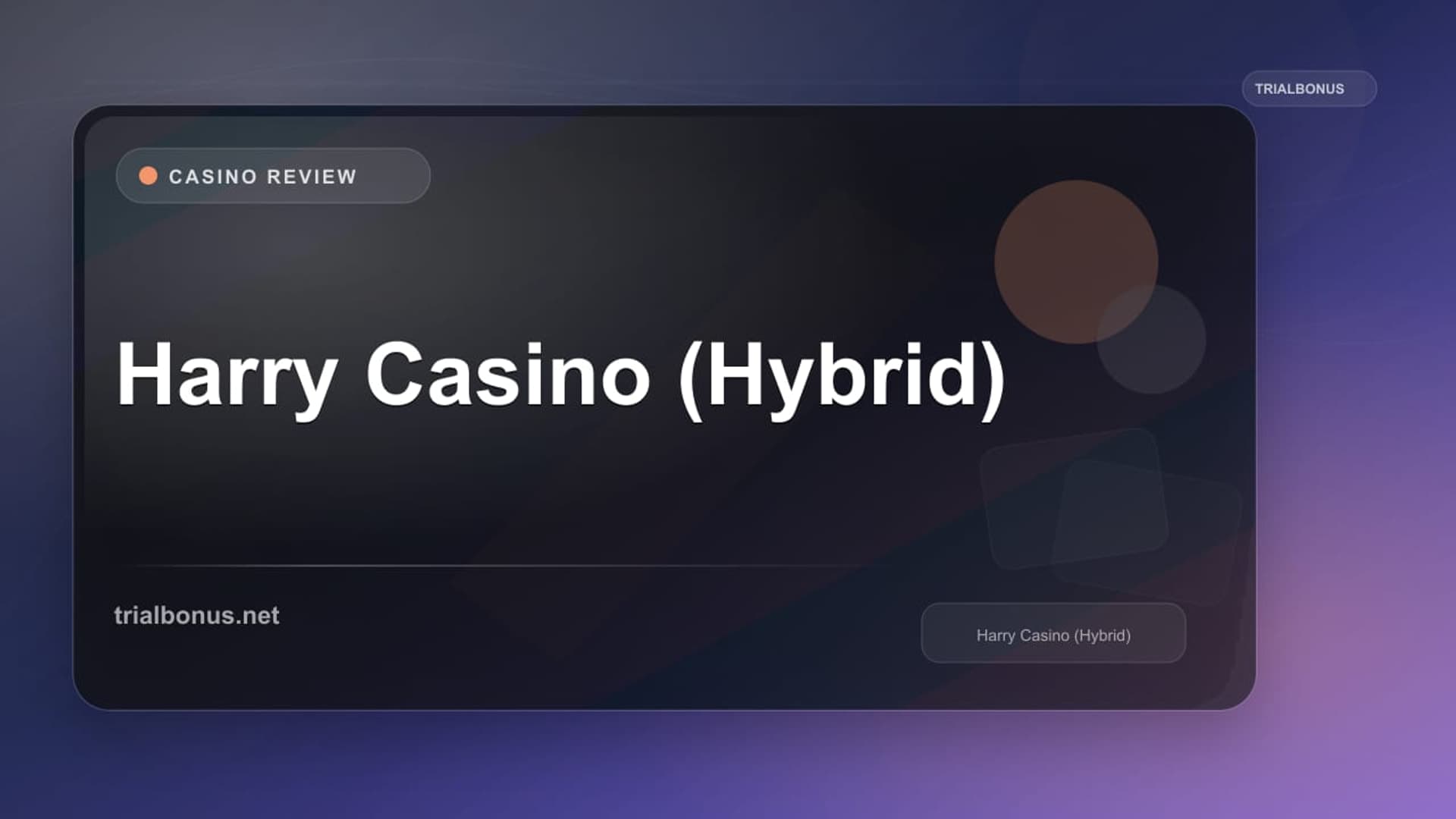 Harry Casino (Hybrid)
