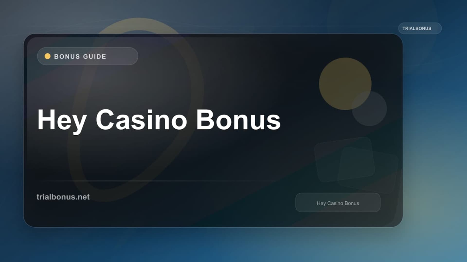 Hey Casino Bonus