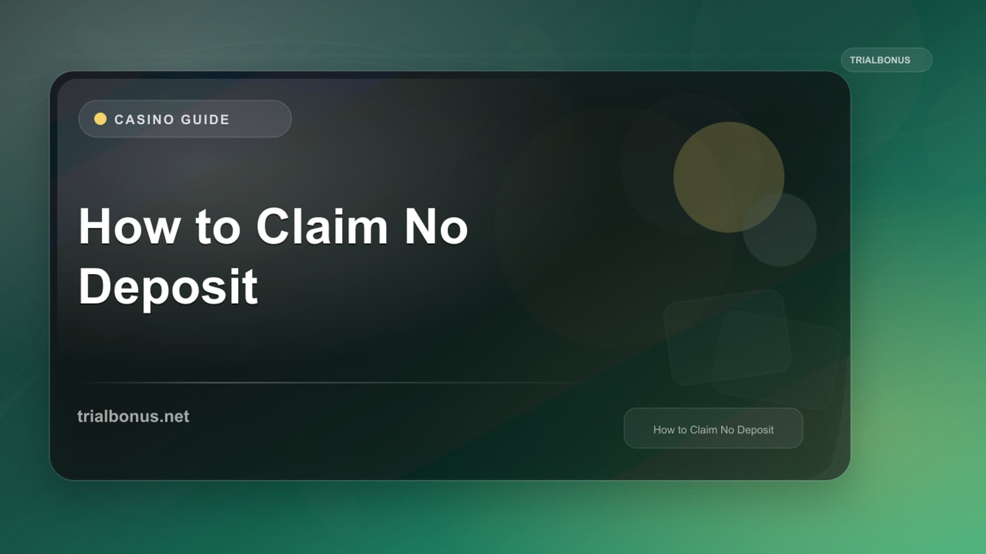 How to Claim a No Deposit Bonus