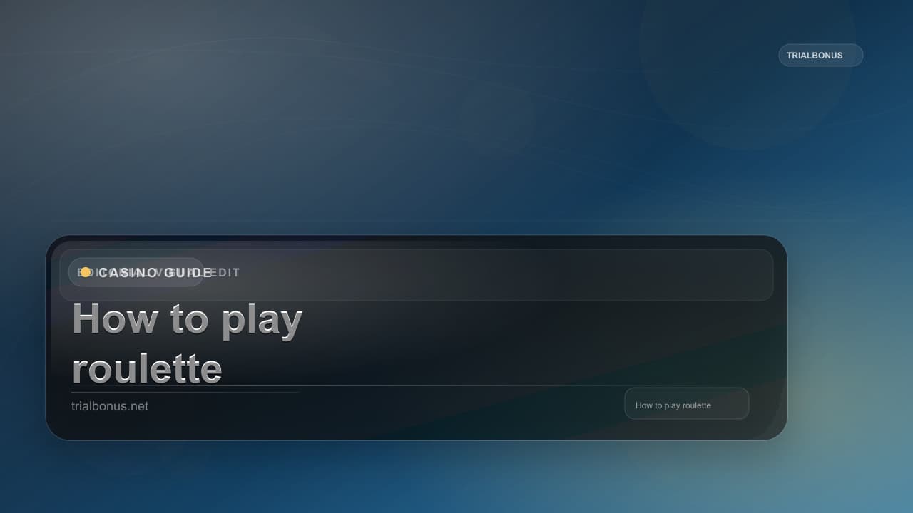 How to play roulette Guide