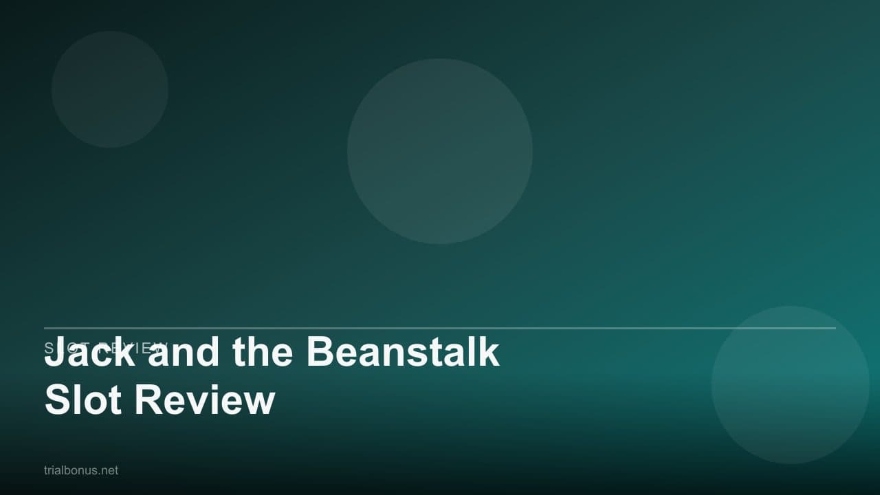 Jack and the Beanstalk Slot Review