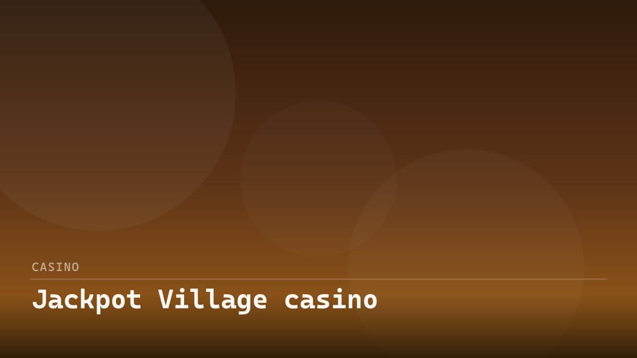 Jackpot Village casino logo