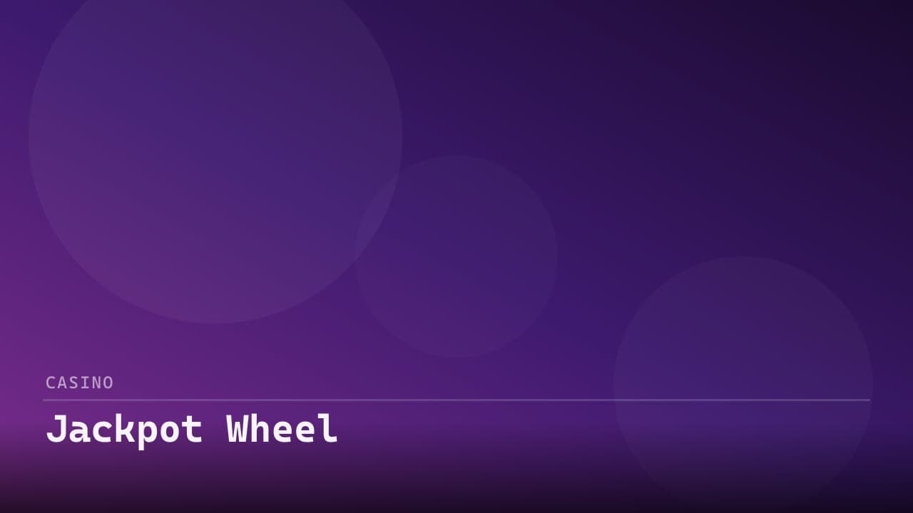 Jackpot Wheel