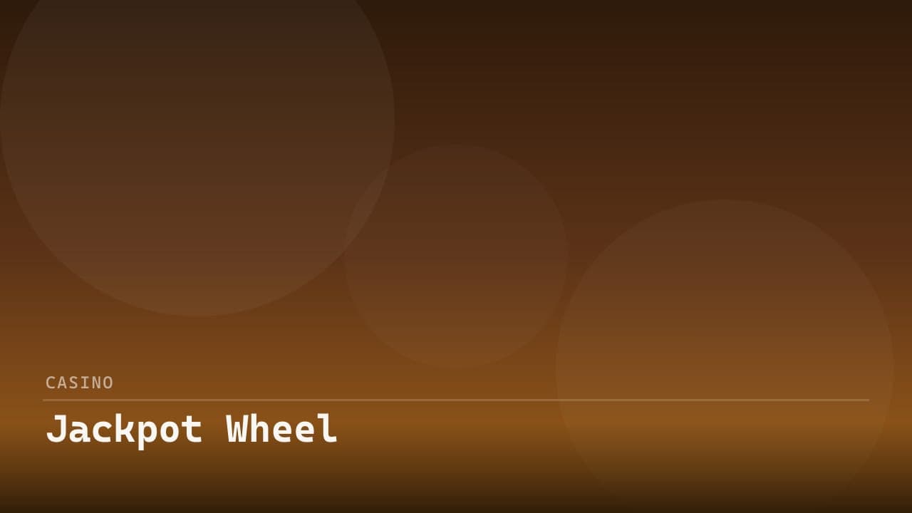 Jackpot Wheel