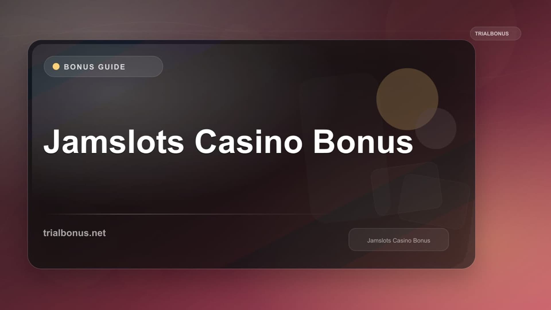 Jamslots Casino Bonus
