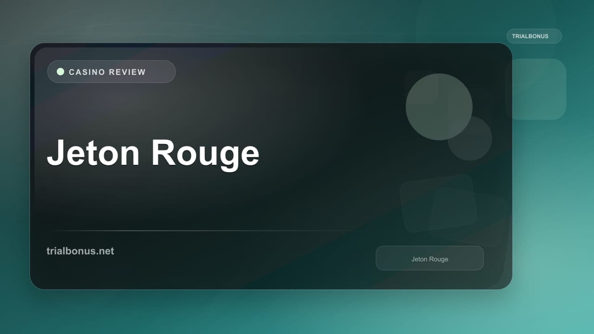 Jeton Rouge