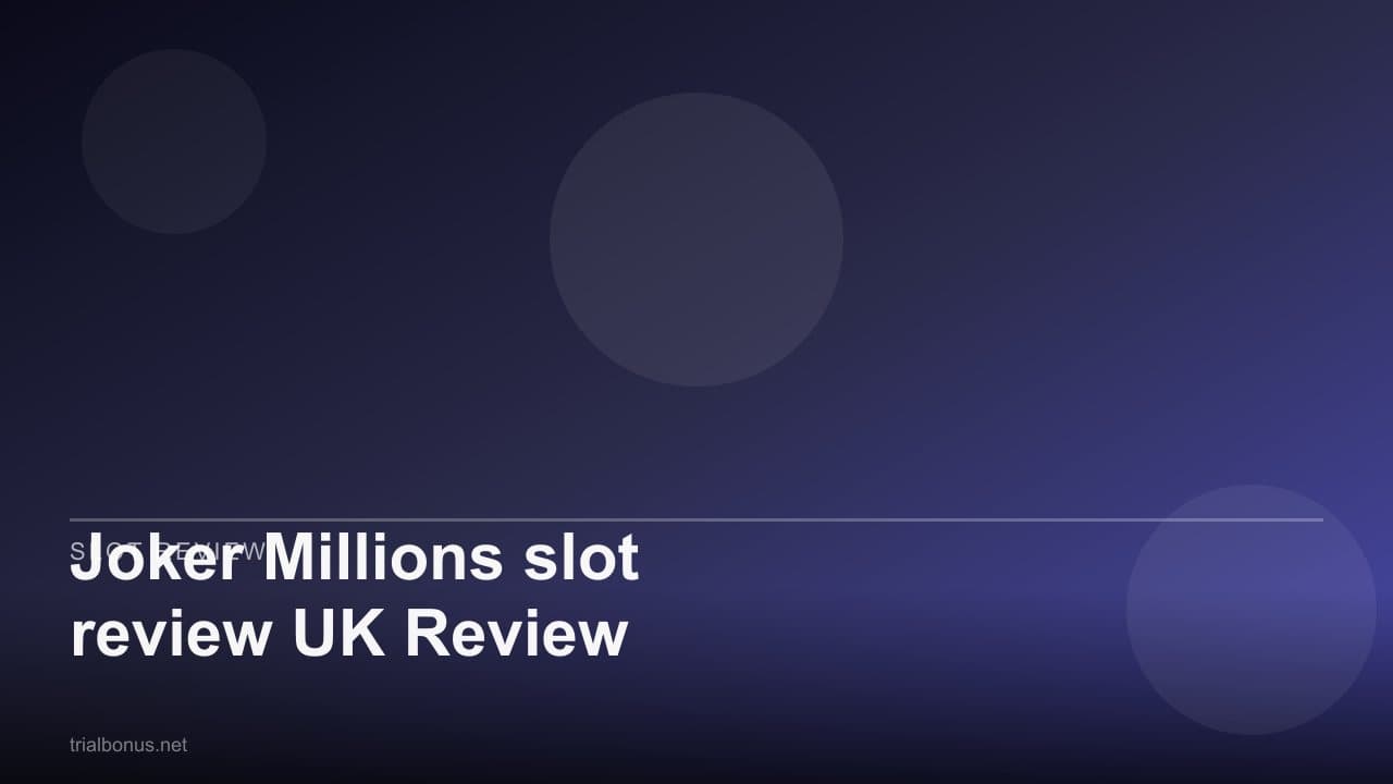 Joker Millions slot review UK Review