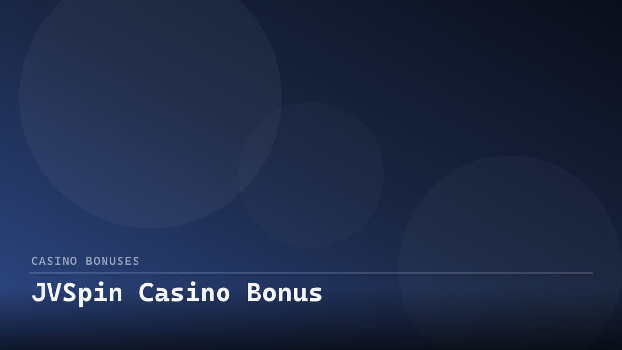 JVSpin Casino Bonus