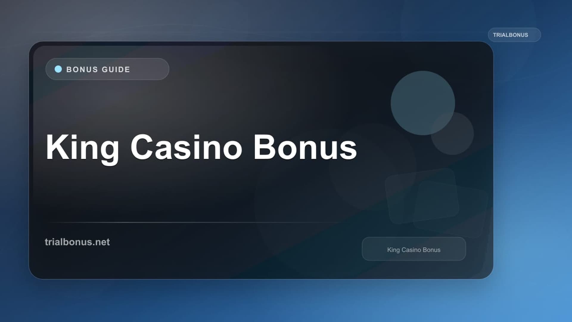 King Casino Bonus: Evidence and Terms Check