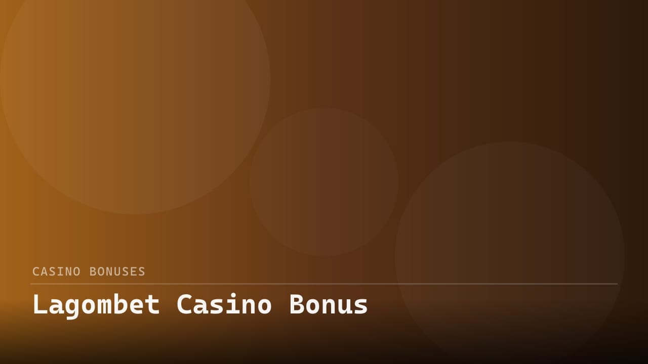Lagombet Casino Bonus