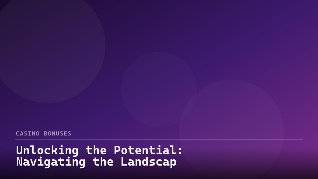 Unlocking the Potential: Navigating the Landscape Crypto Online Casino Bonus