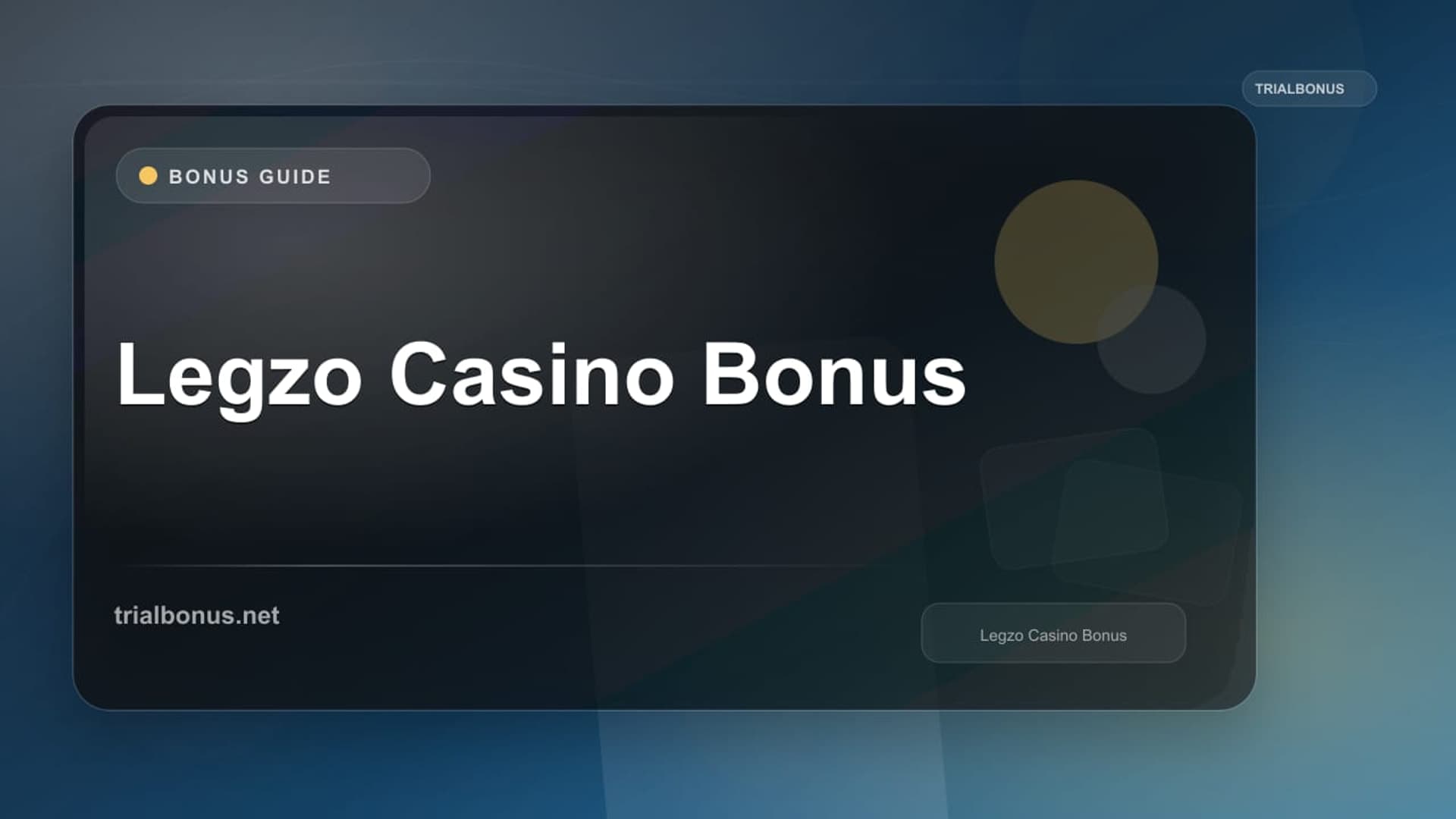 Legzo Casino Bonus
