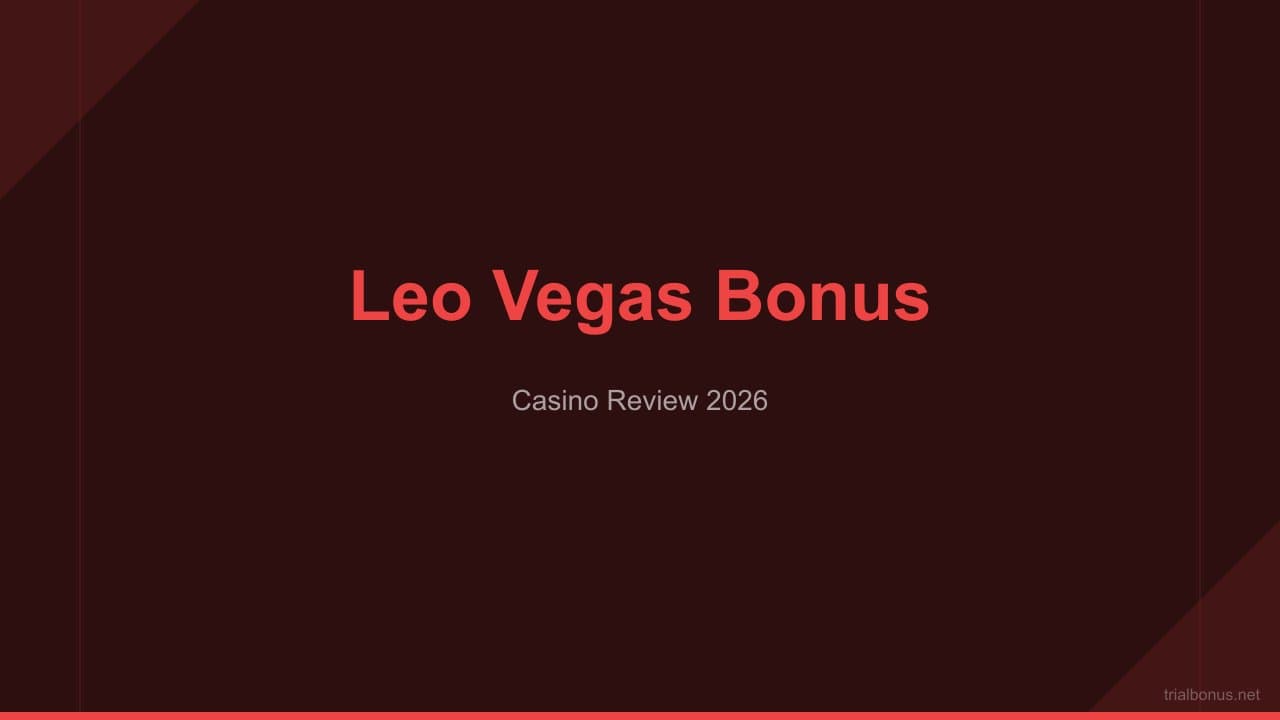 Leovegas casino bonus Guide