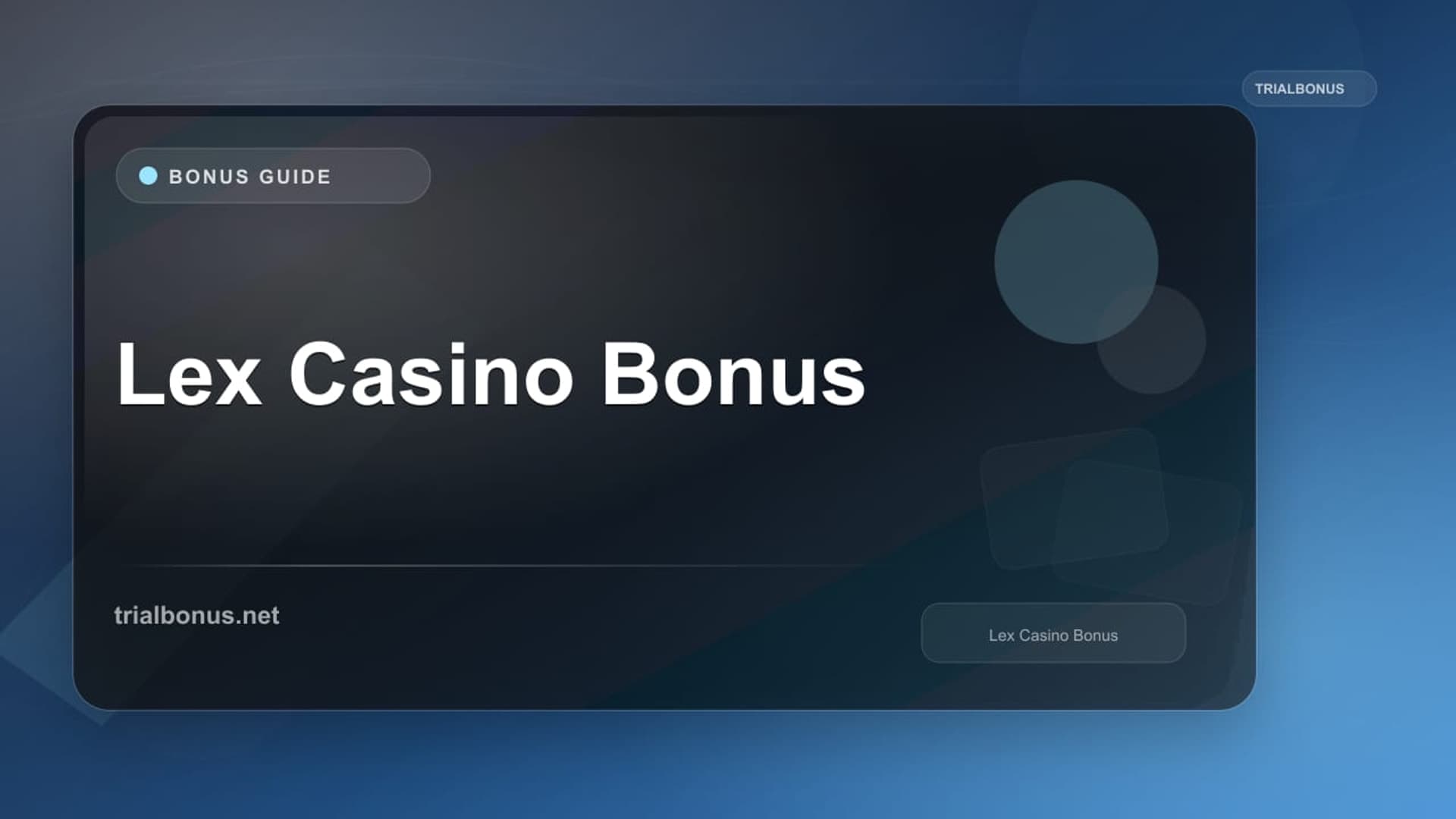 Lex Casino Bonus