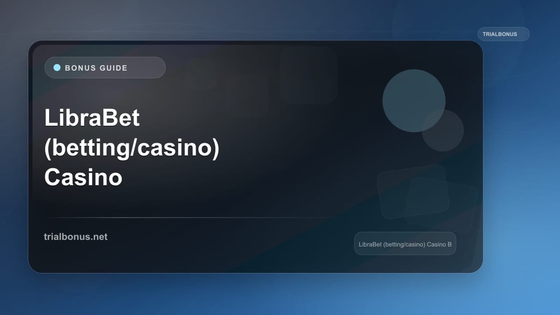 LibraBet (betting/casino) Casino Bonus