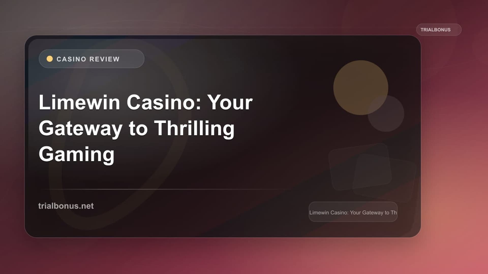 Limewin Casino: Your Gateway to Thrilling Gaming and Stellar Bonuses