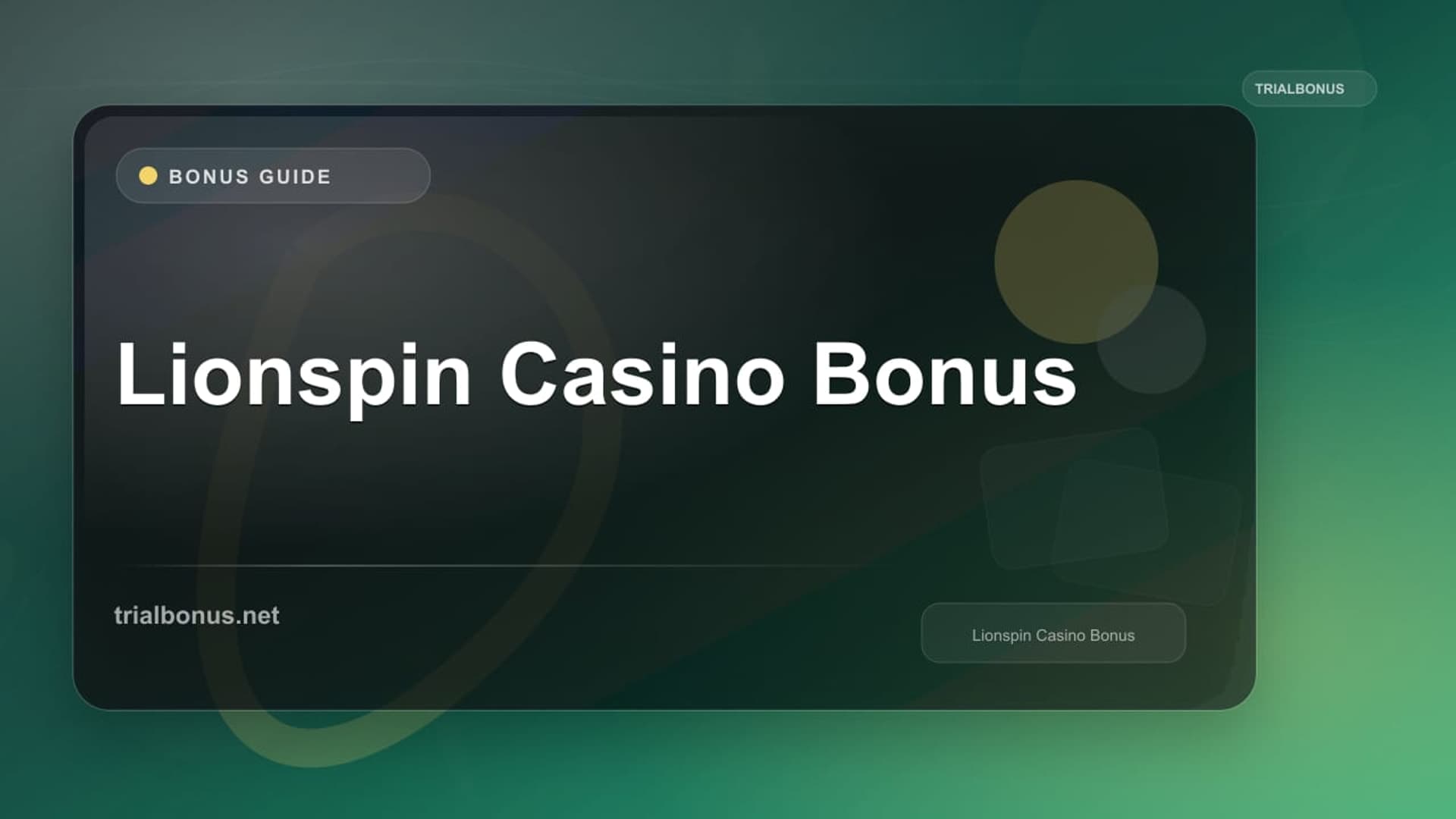Lionspin Casino Bonus