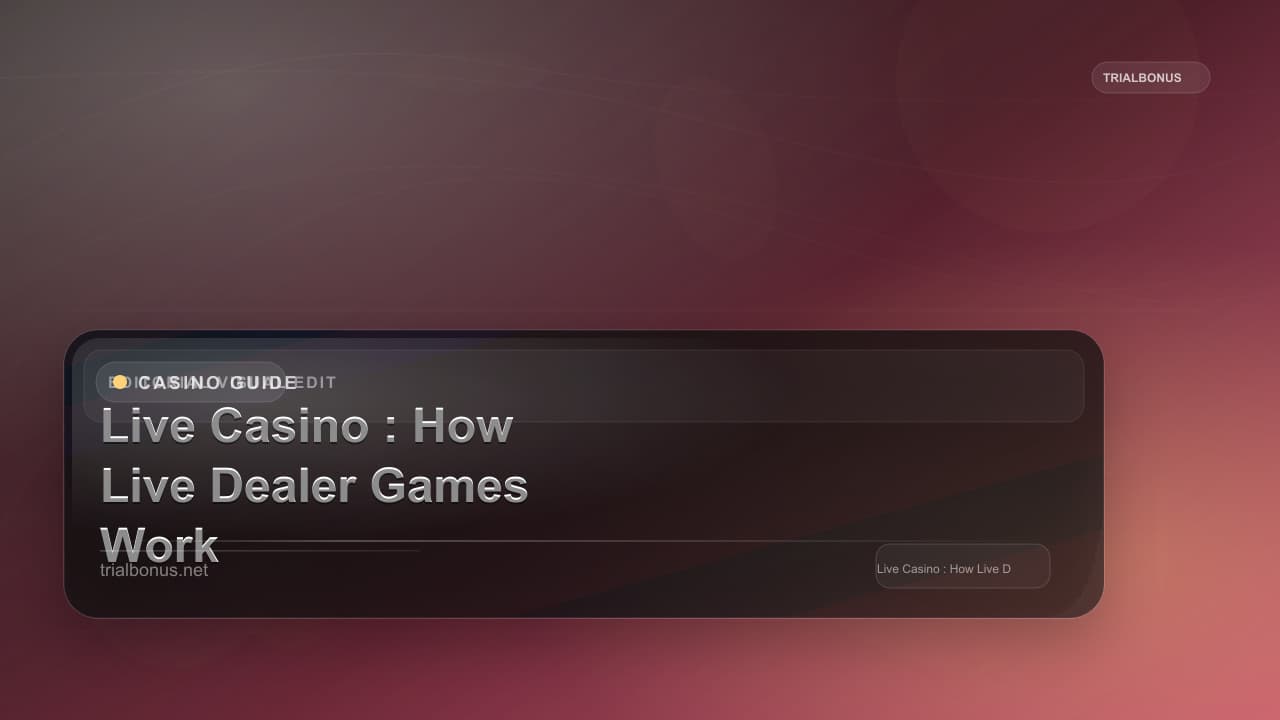 Live Casino Guide: How Live Dealer Games Work