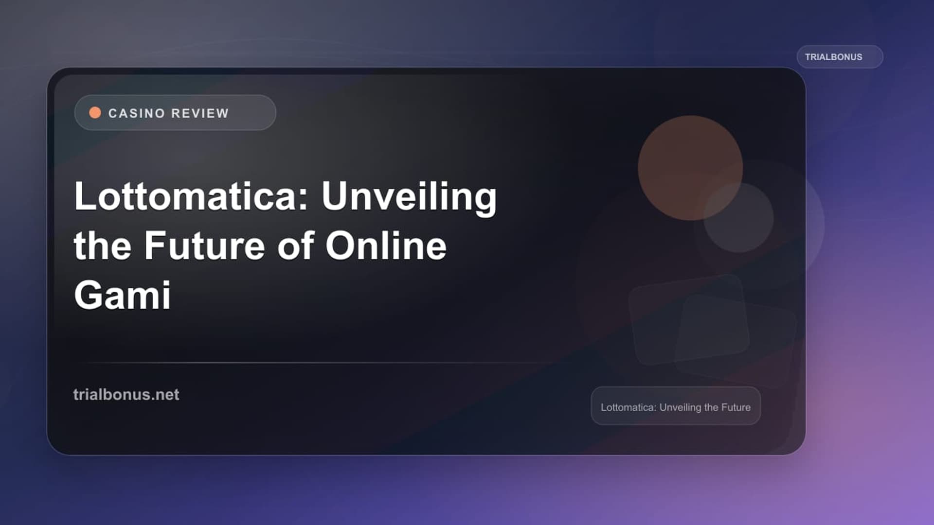 Lottomatica: Unveiling the Future of Online Gaming