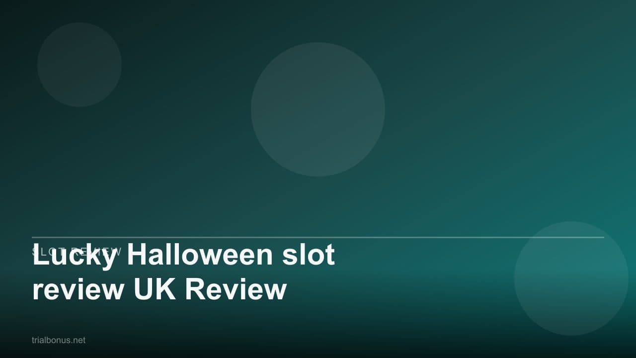 Lucky Halloween slot review UK Review