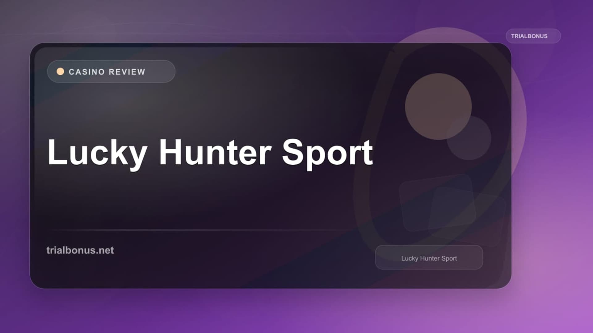 Lucky Hunter Sport
