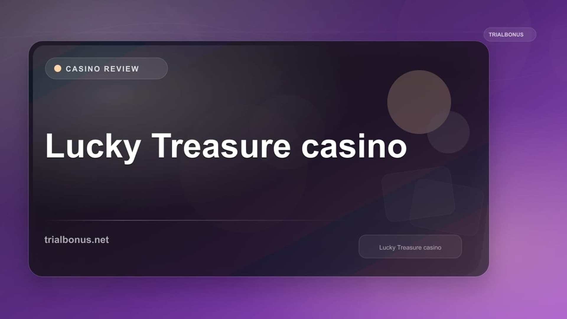 Lucky Treasure casino
