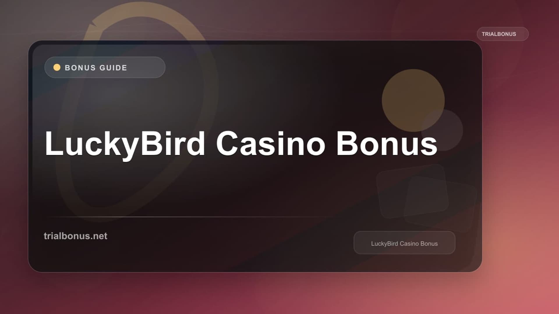 LuckyBird Casino Bonus