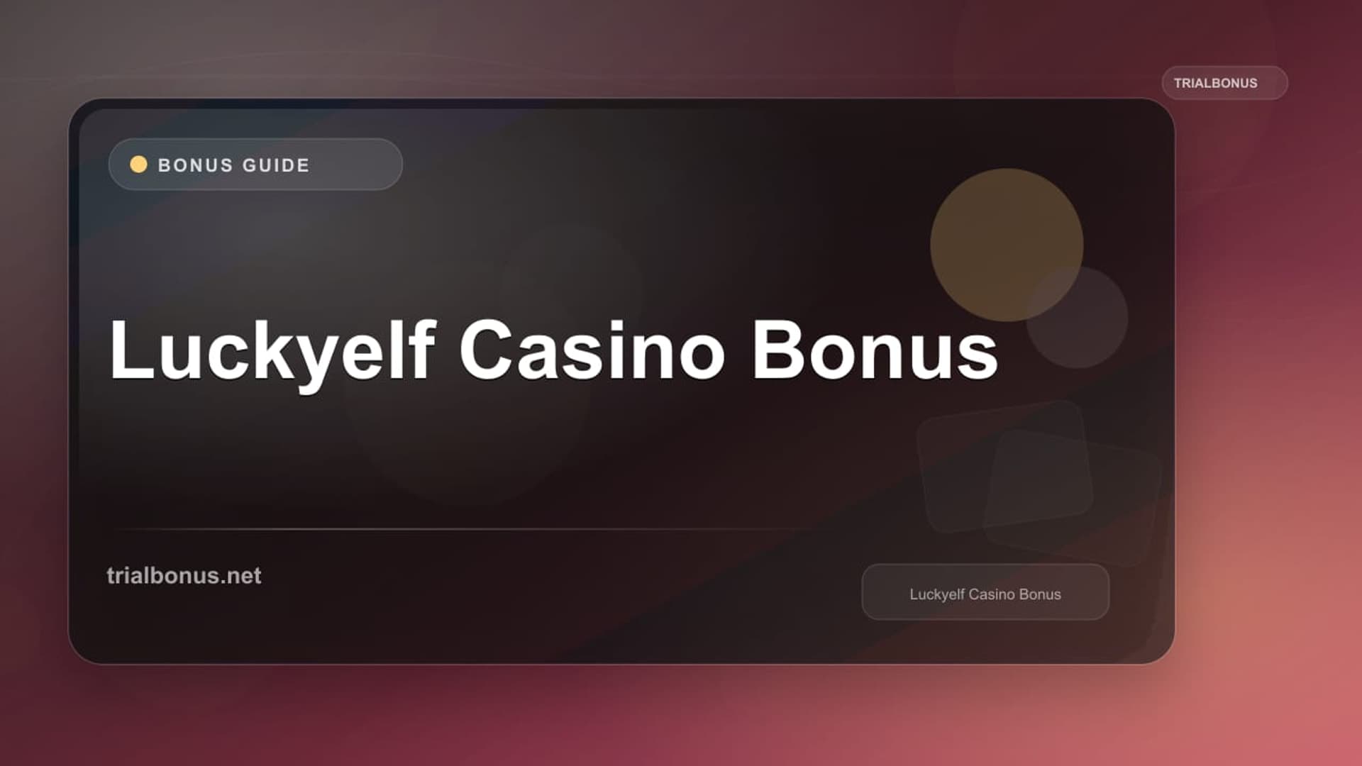Luckyelf Casino Bonus