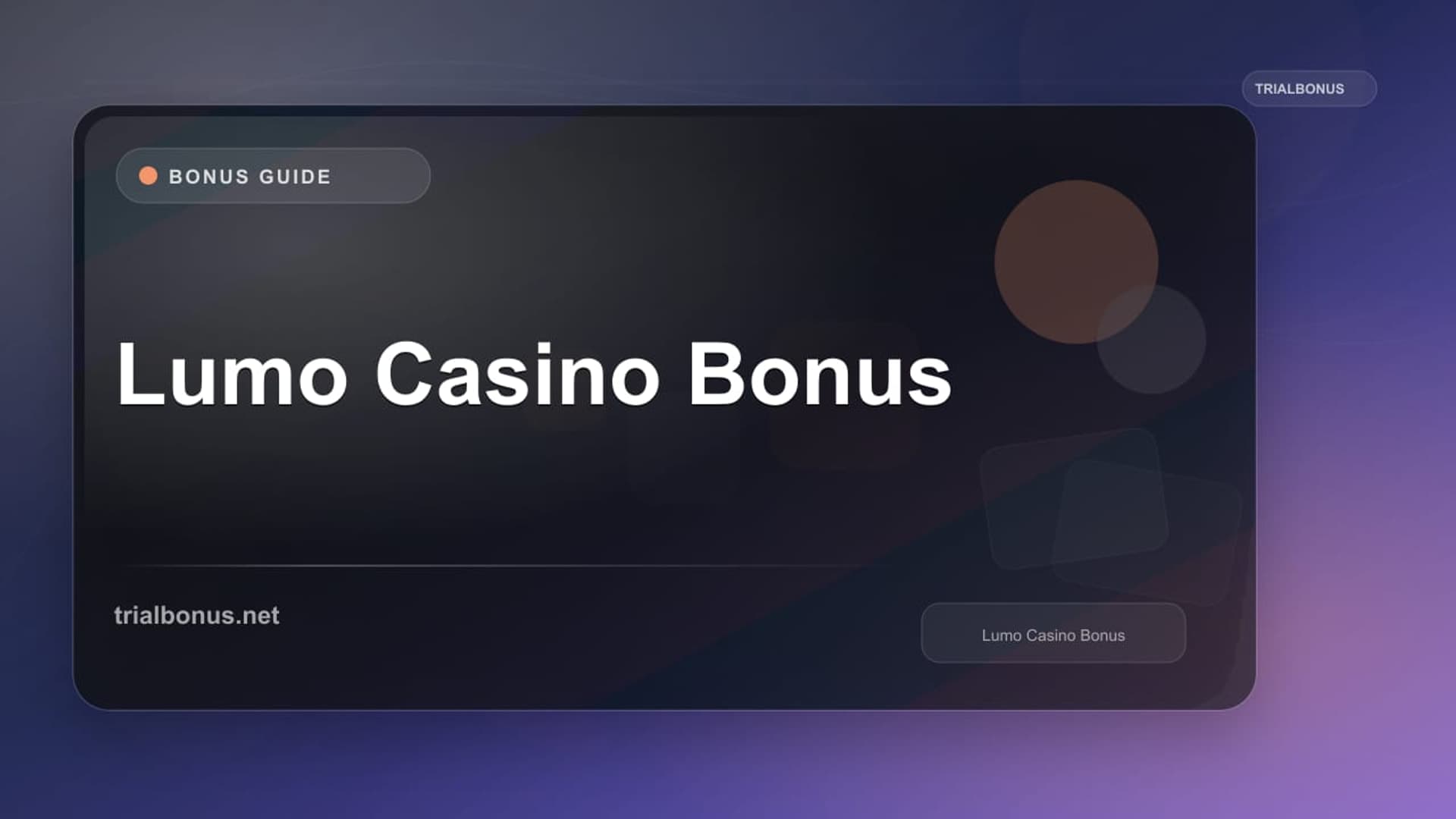 Lumo Casino Bonus