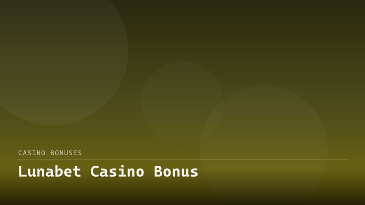 Lunabet Casino Bonus