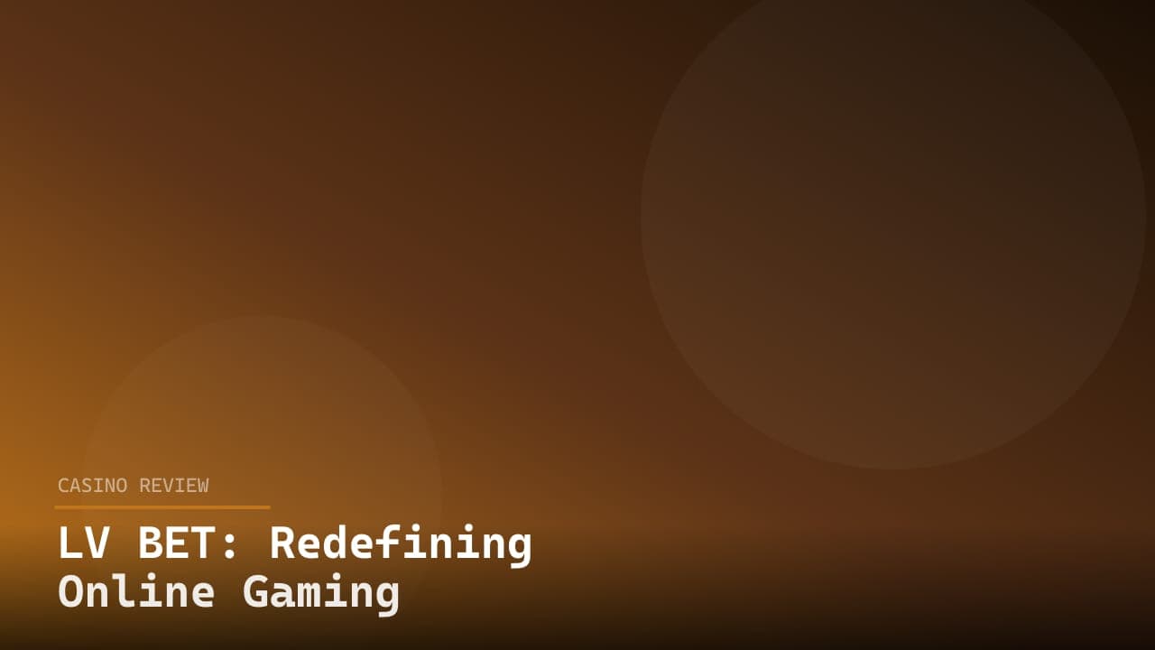 LV BET: Redefining Online Gaming logo