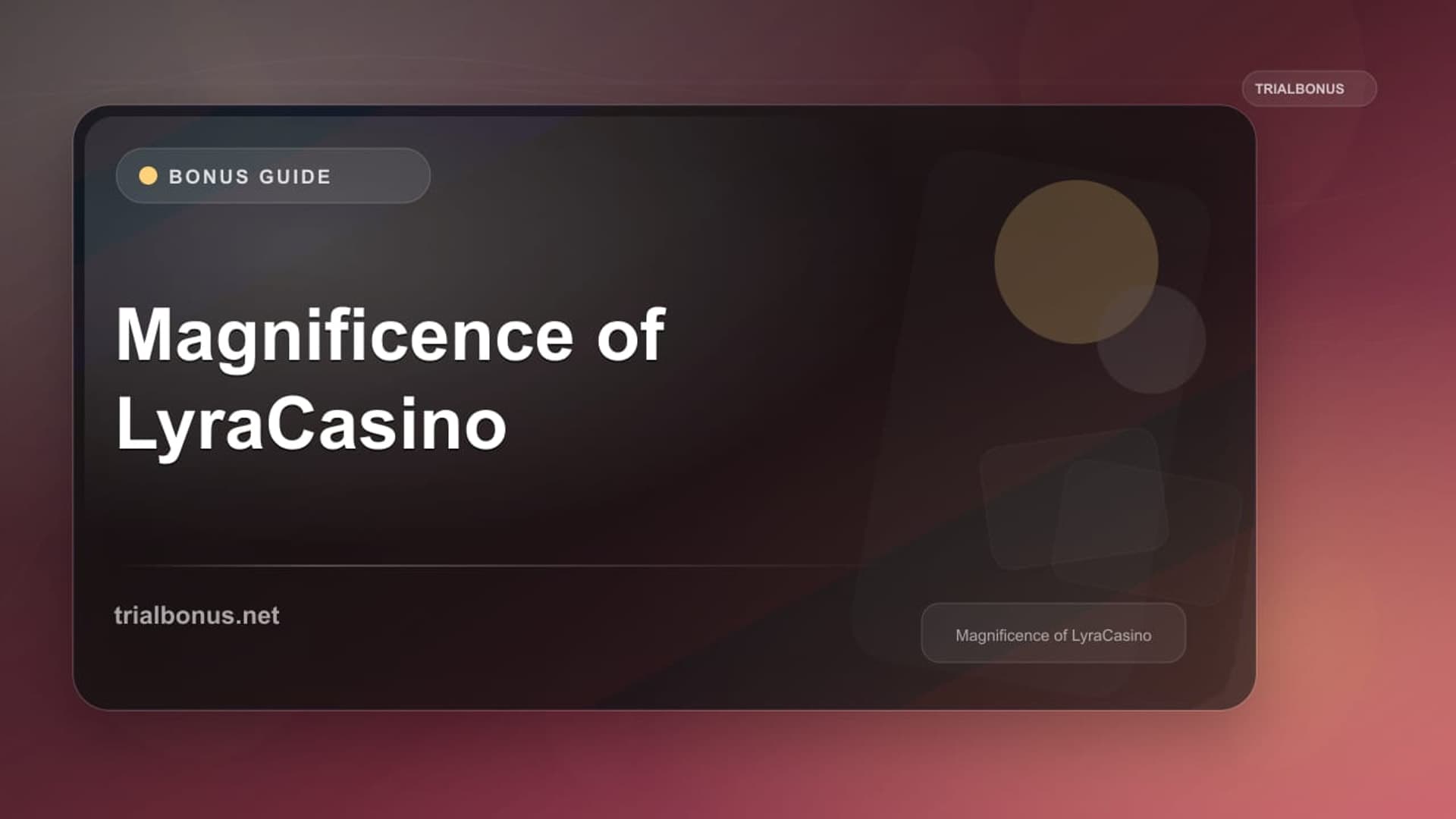 Magnificence of LyraCasino