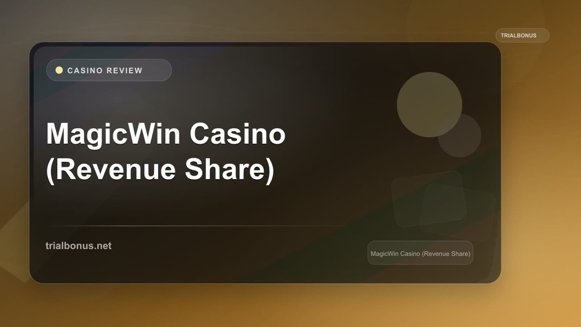 MagicWin Casino (Revenue Share)