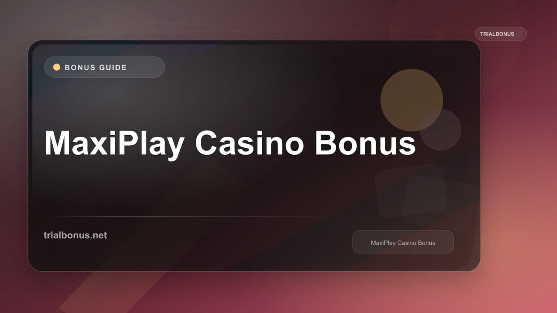 MaxiPlay Casino Bonus