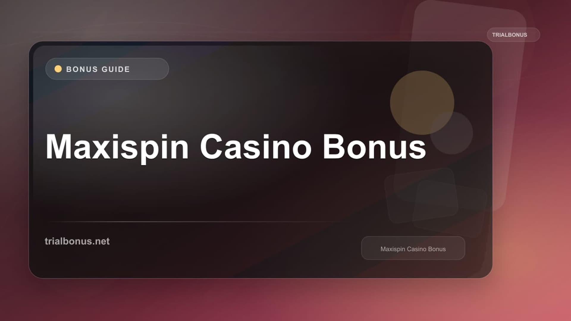 Maxispin Casino Bonus