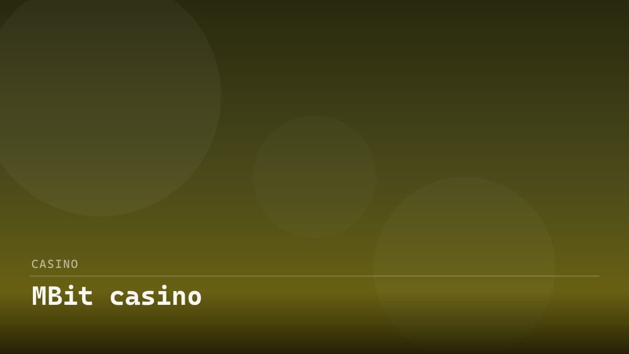 MBit casino