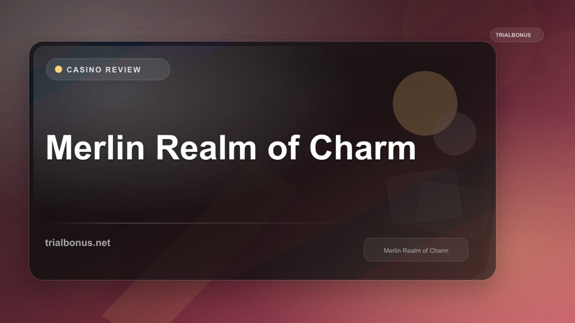 Merlin Realm of Charm
