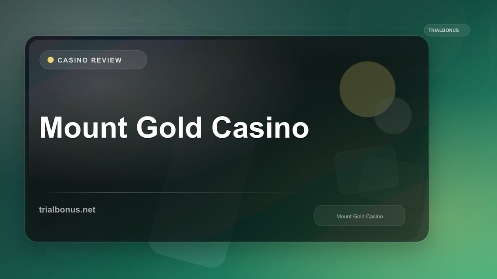 Mount Gold Casino
