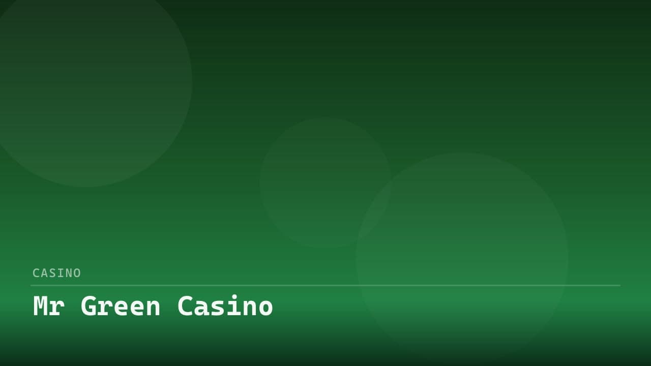 Mr Green Casino review