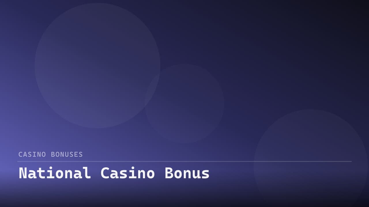 National Casino Bonus