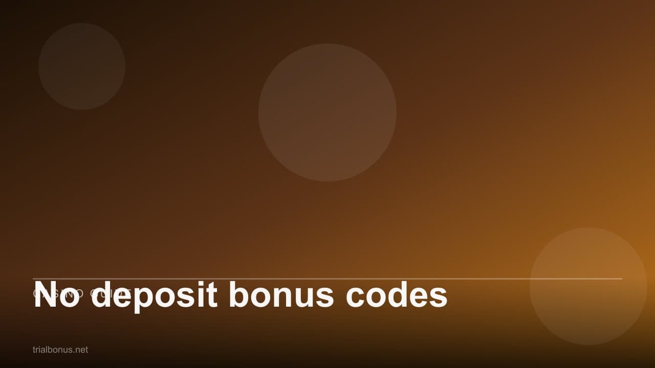 No deposit bonus codes
