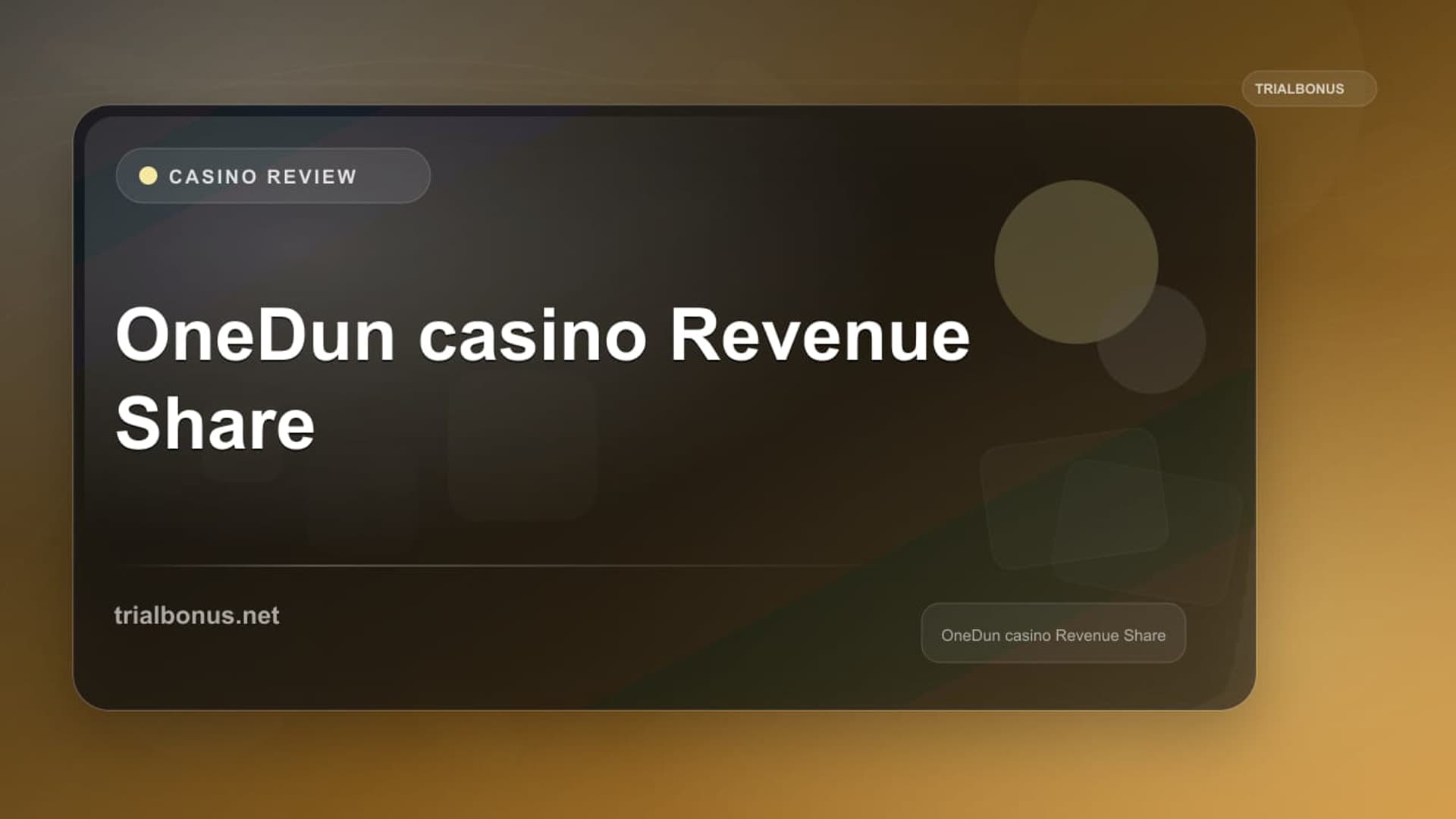 Onedun Casino Revenue