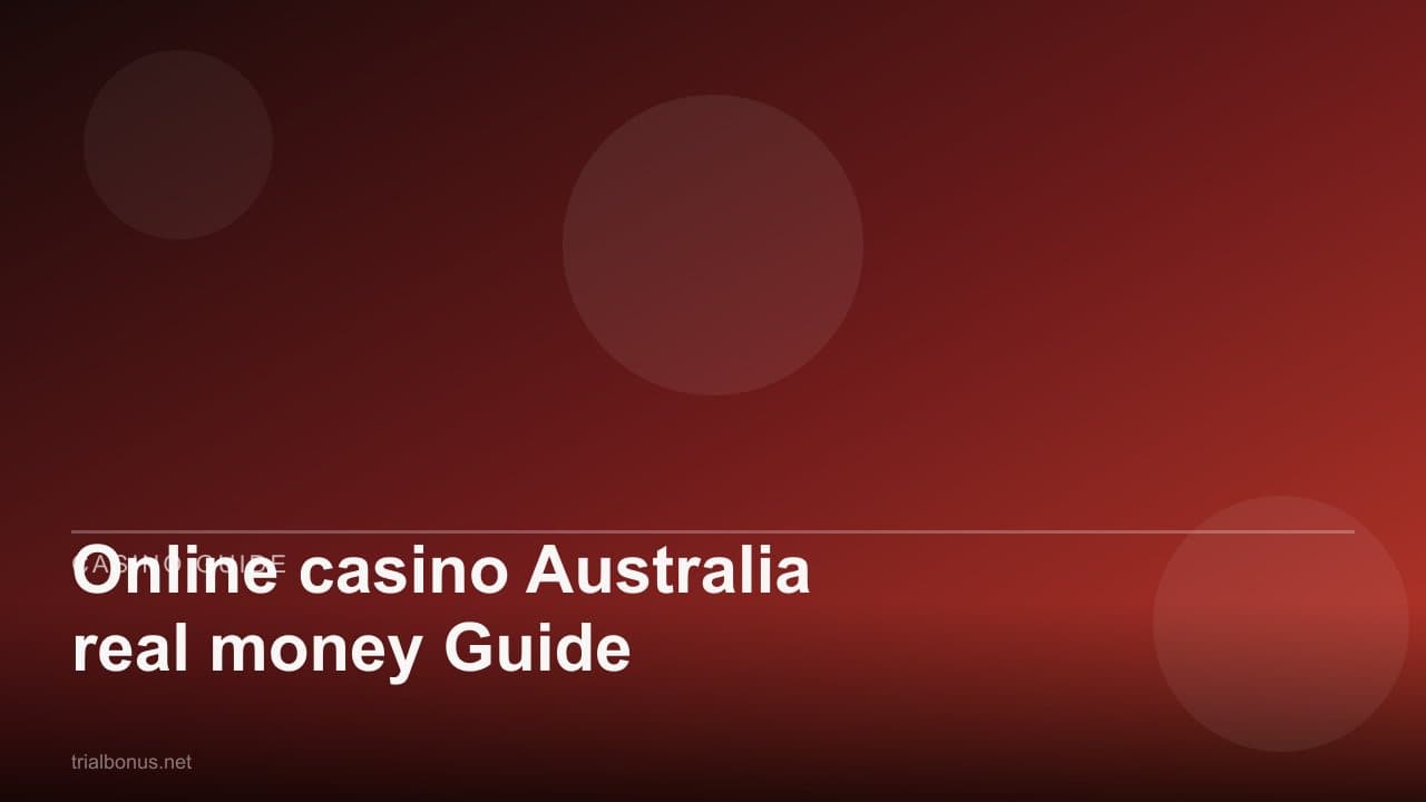 Online casino Australia real money Guide