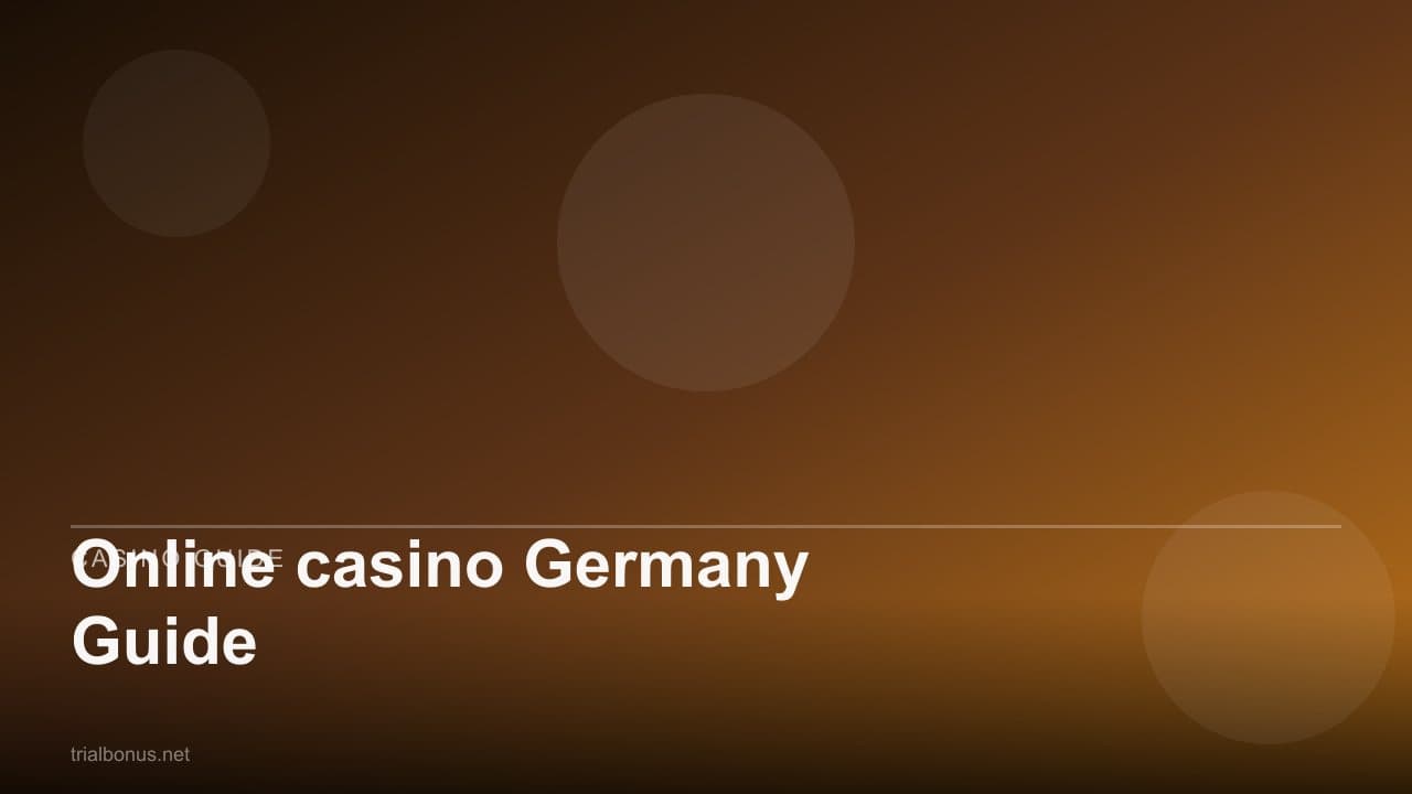Online casino Germany Guide