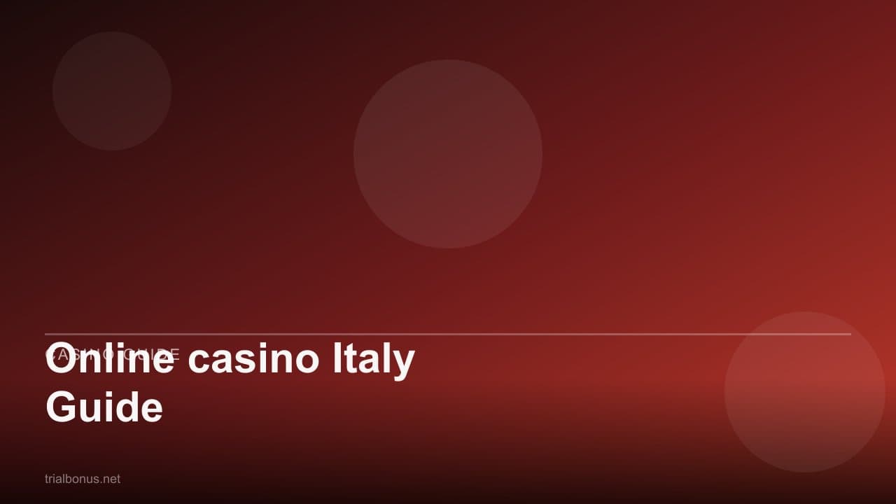 Online casino Italy Guide